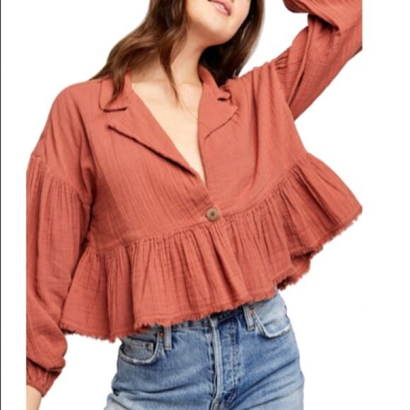 NWT! Free People Empire Waist Jacket Women's Size Small - Picture 1 of 10
